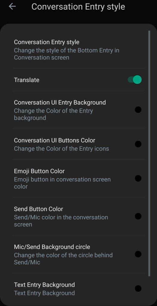 Conversation Screen