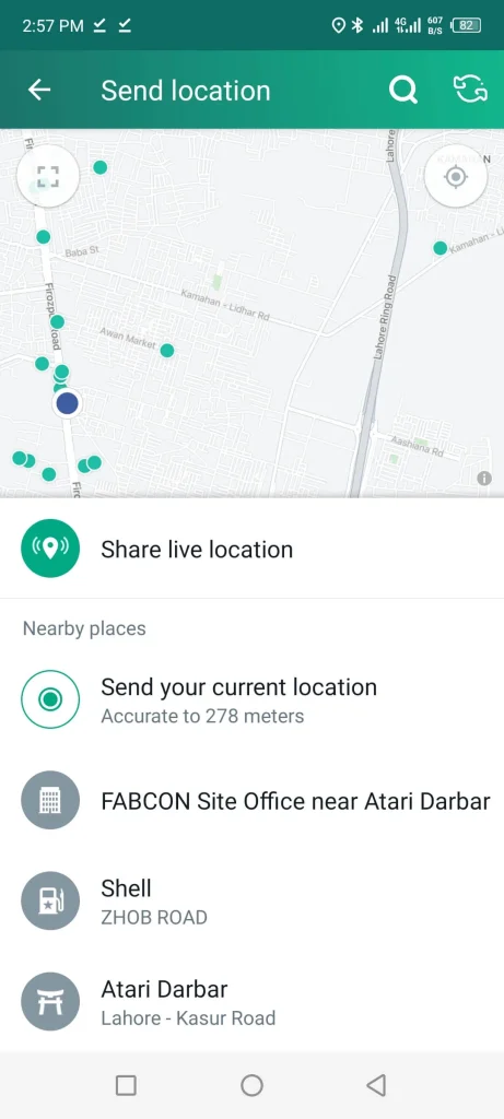 Pin Live Location
